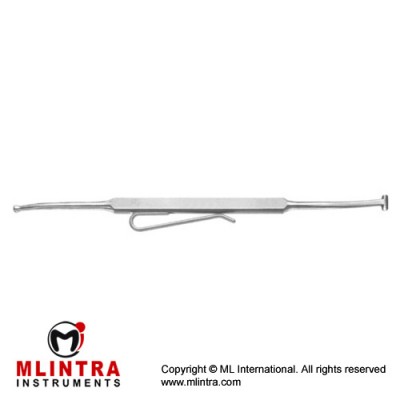Schocket Scleral Depressor Double End With Pocket Clip Stainless Steel, 14 cm - 5 1/2"